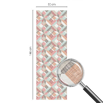 Patterned window film Geometric rhombuses