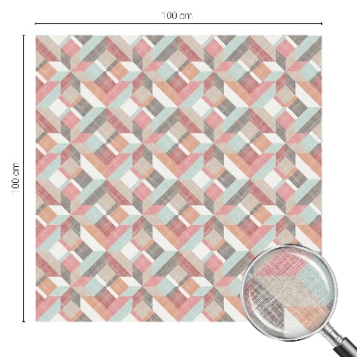 Patterned window film Geometric rhombuses