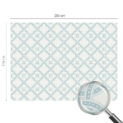 Privacy window film Blue geometry