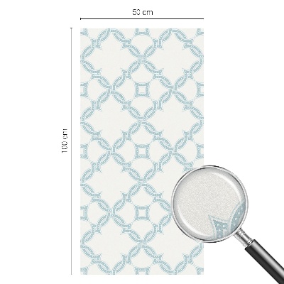 Privacy window film Blue geometry