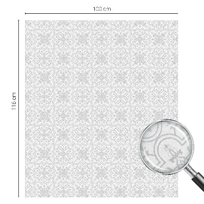 Frosted glass film stained glass effect Floral symmetry