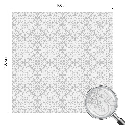 Frosted glass film stained glass effect Floral symmetry