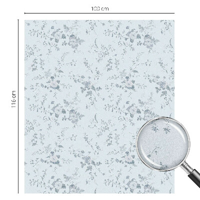 Patterned window film Subtle flowers