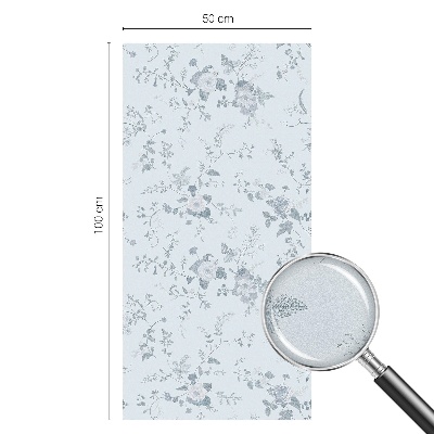 Patterned window film Subtle flowers