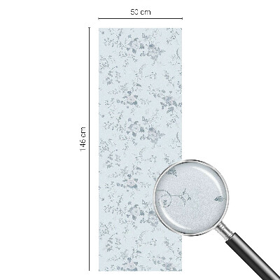 Patterned window film Subtle flowers