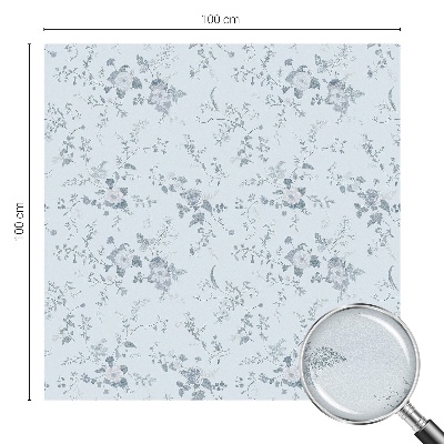 Patterned window film Subtle flowers