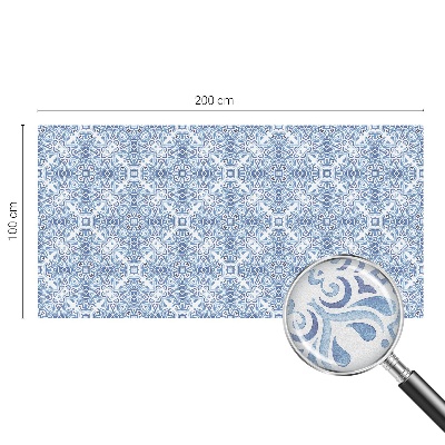 Privacy window film Blue tiles