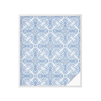 Privacy window film Blue tiles