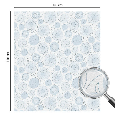 Frosted glass film stained glass effect Spiral patterns