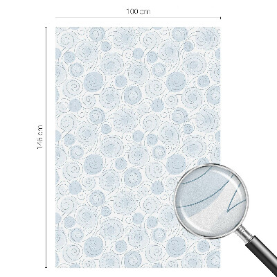 Frosted glass film stained glass effect Spiral patterns