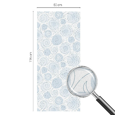 Frosted glass film stained glass effect Spiral patterns