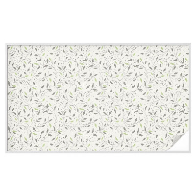 Colored window film stained glass Leaves of shoots