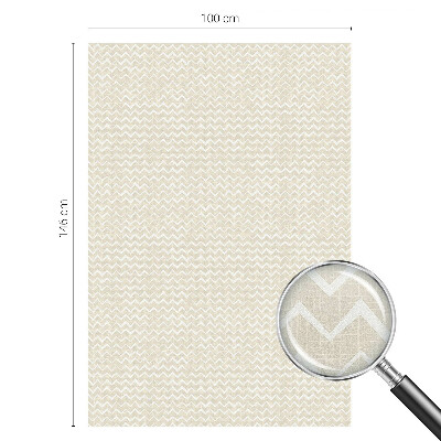 Privacy window film Beige zigzag