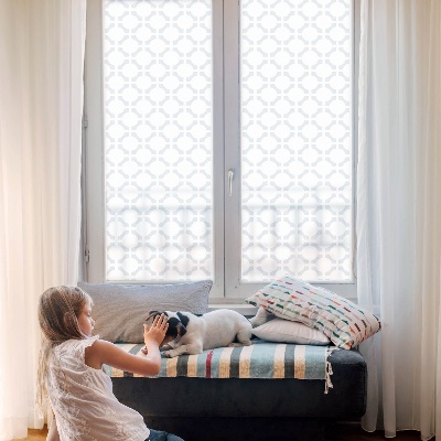 Patterned window film Geometric elegance