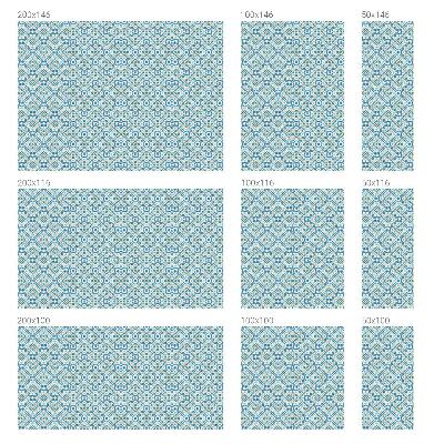 Opaque window film stained glass style Geometric rosettes