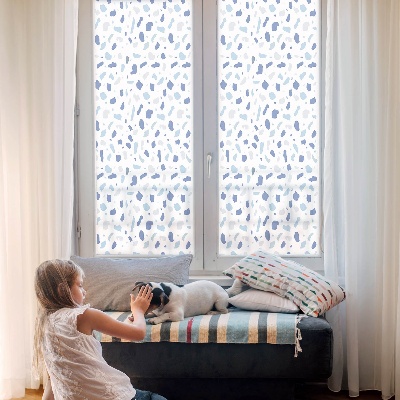 Patterned window film Blue patterns