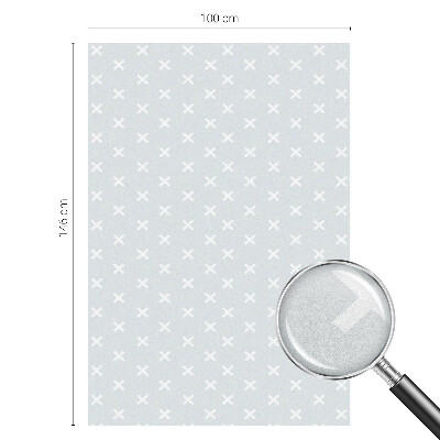 Frosted glass film stained glass effect Delicate crosses