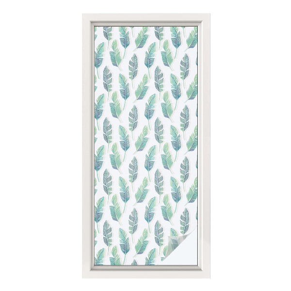 Privacy window film Tropical leaves