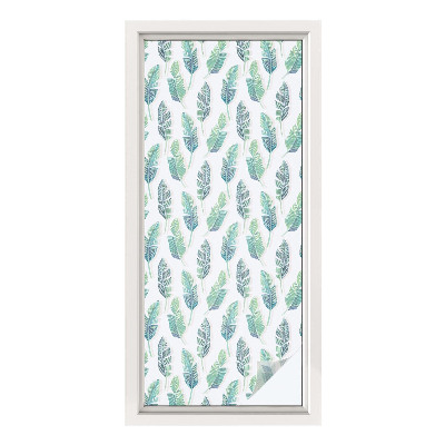 Privacy window film Tropical leaves