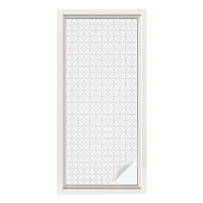 Frosted glass film stained glass effect Geometric patterns
