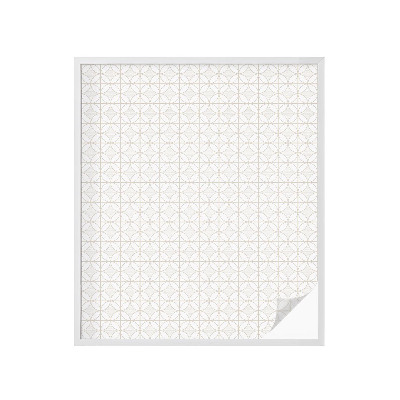 Frosted glass film stained glass effect Geometric patterns