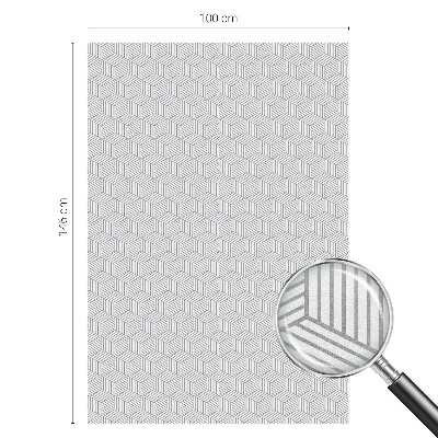 Frosted glass film stained glass effect Hexagonal solids