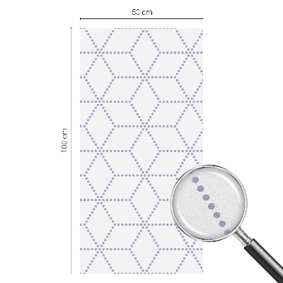 Opaque window film stained glass style Purple rhombuses