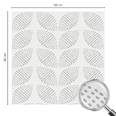 Privacy window film Dotted leaves