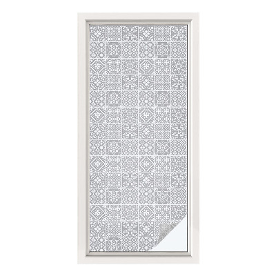 Frosted glass film stained glass effect Geometric elegance