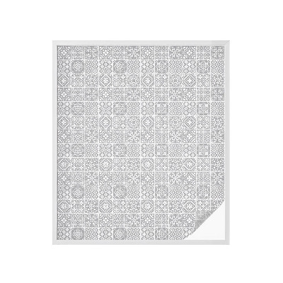 Frosted glass film stained glass effect Geometric elegance