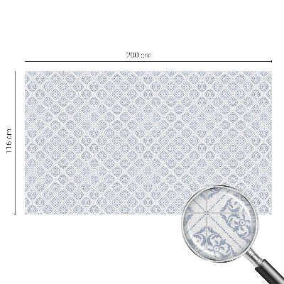 Opaque window film stained glass style Delicate rosettes