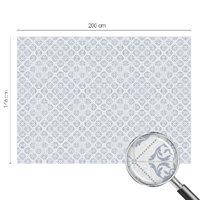 Opaque window film stained glass style Delicate rosettes