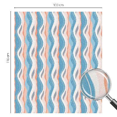 Colored window film stained glass Wavy rhythm