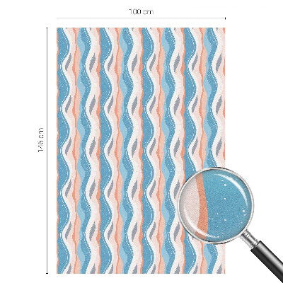 Colored window film stained glass Wavy rhythm