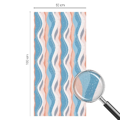 Colored window film stained glass Wavy rhythm