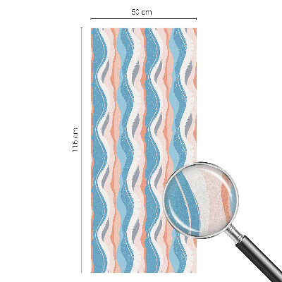 Colored window film stained glass Wavy rhythm