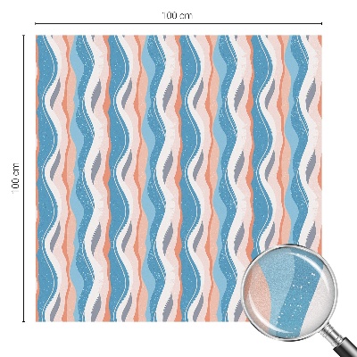 Colored window film stained glass Wavy rhythm