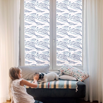 Privacy window film Zebra pattern
