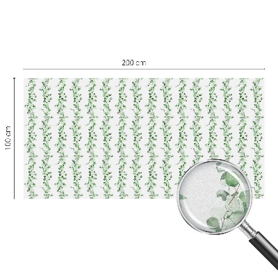 Patterned window film Green garlands