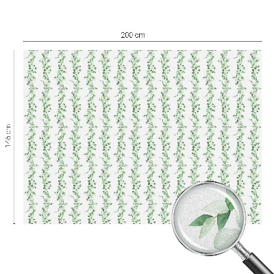 Patterned window film Green garlands