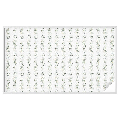 Opaque window film stained glass style Plant charm