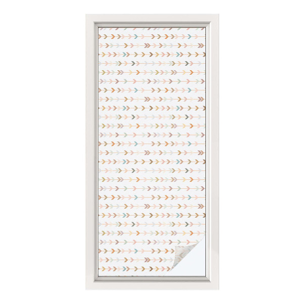 Patterned window film Arrow pattern