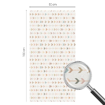 Patterned window film Arrow pattern