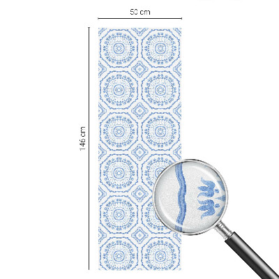 Opaque window film stained glass style Floral ornaments