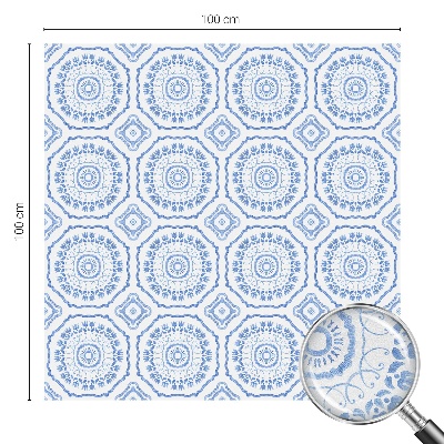 Opaque window film stained glass style Floral ornaments