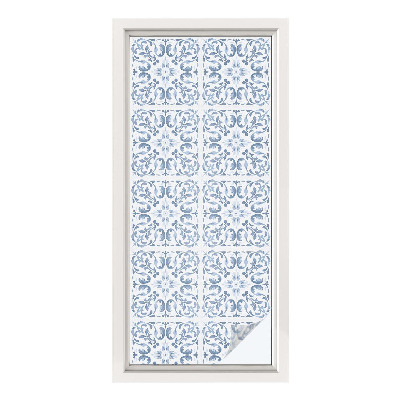 Patterned window film Floral ornaments