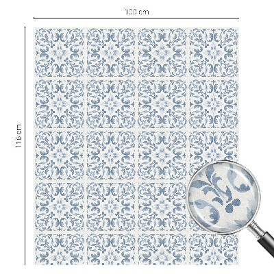 Patterned window film Floral ornaments