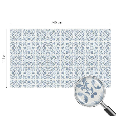 Patterned window film Floral ornaments