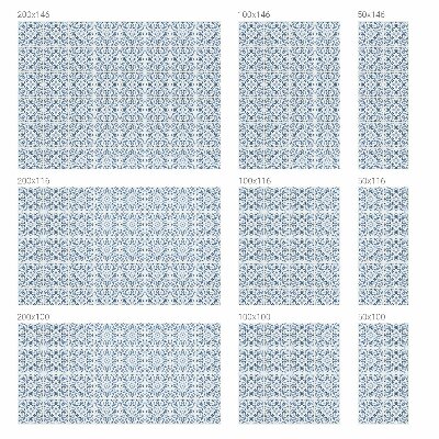 Patterned window film Floral ornaments