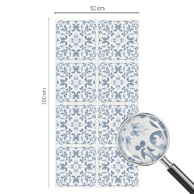 Patterned window film Floral ornaments